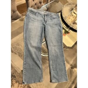 Lee Women's Relaxed Fit All Day Straight Leg Jeans Light Wash Comfort Size 20
